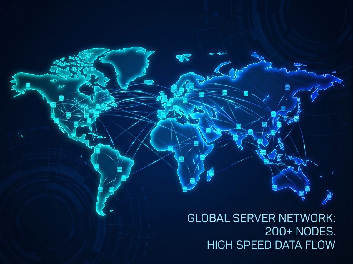 中澳加速器全球服务器节点分布图